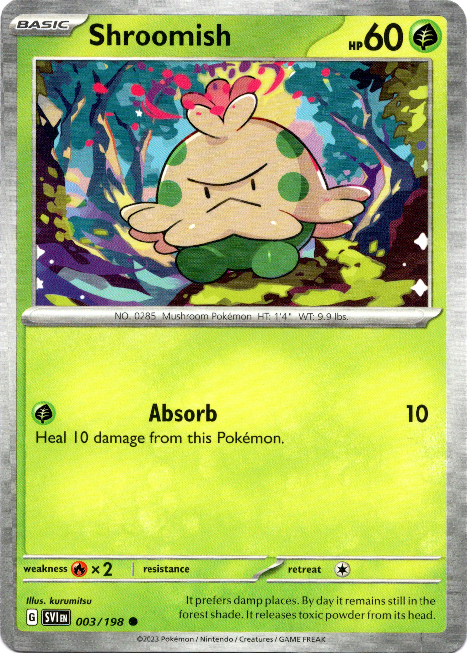Shroomish - 003/198 - Scarlet & Violet - Card Cavern
