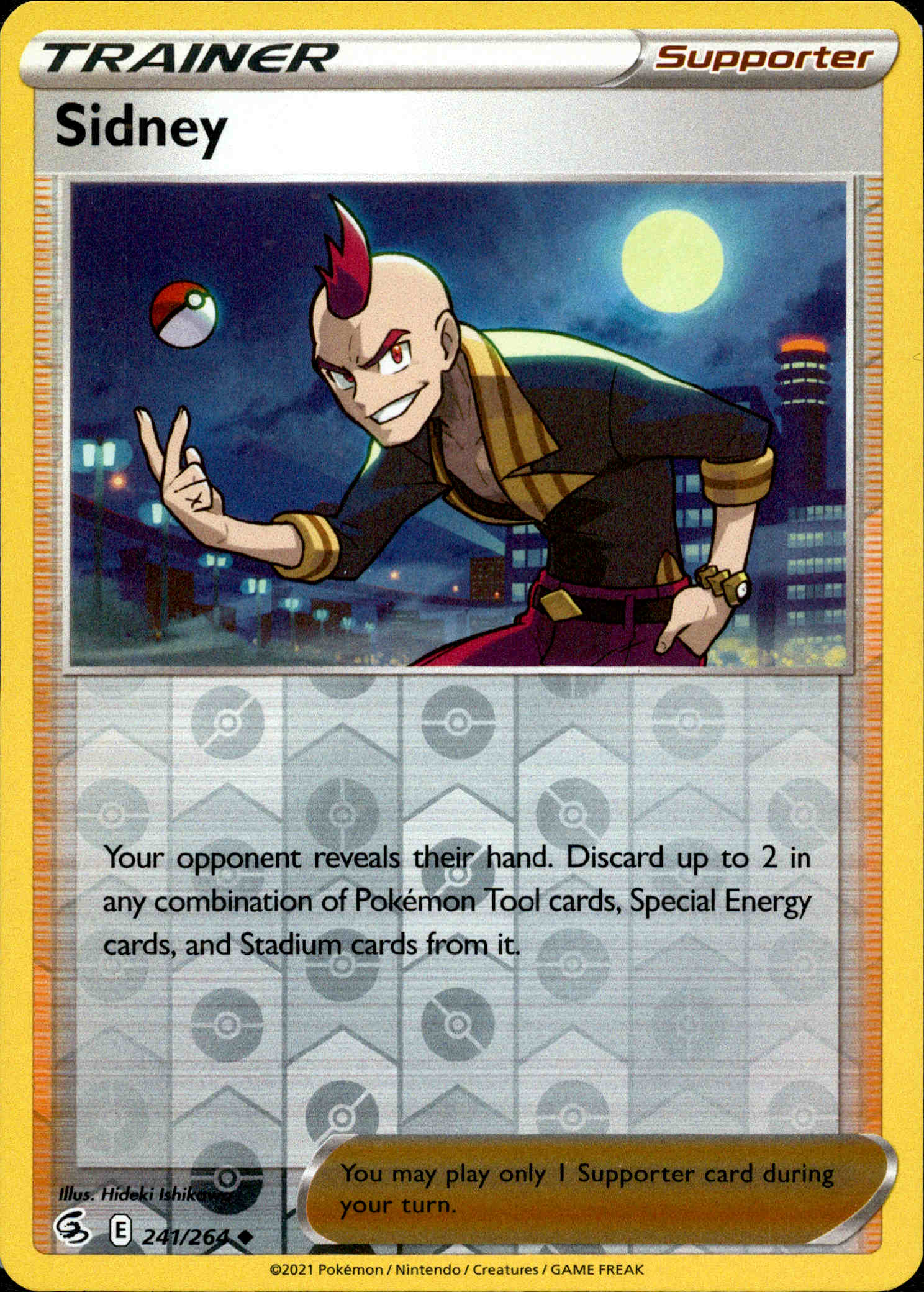 Sidney - 241/264 - Fusion Strike - Reverse Holo - Card Cavern