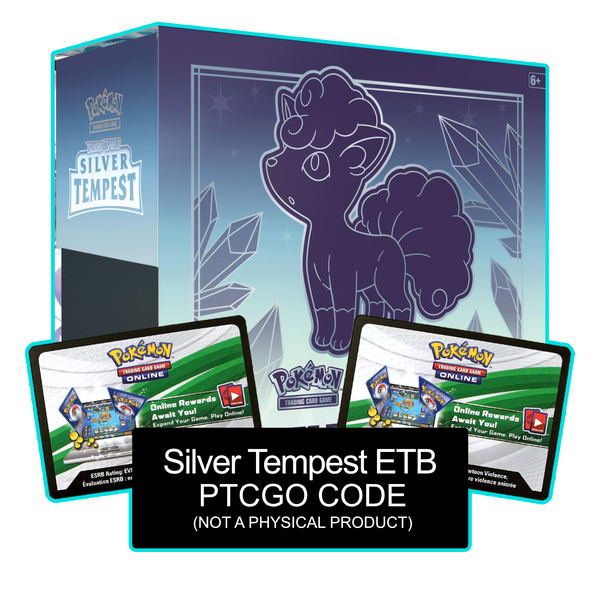 Silver Tempest ETB - Sleeves and Deck Box - PTCGL Code - Card Cavern