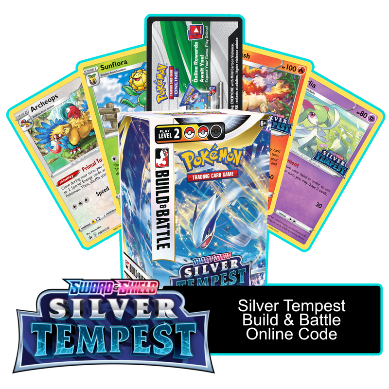 Silver Tempest Build & Battle Box - 1 of 4 Promos - PTCGL Code - Card Cavern