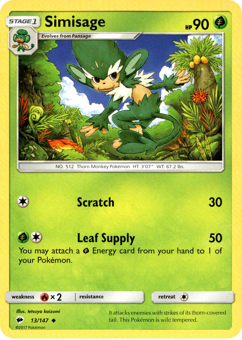 simisage pokemon card Simisage 8/264