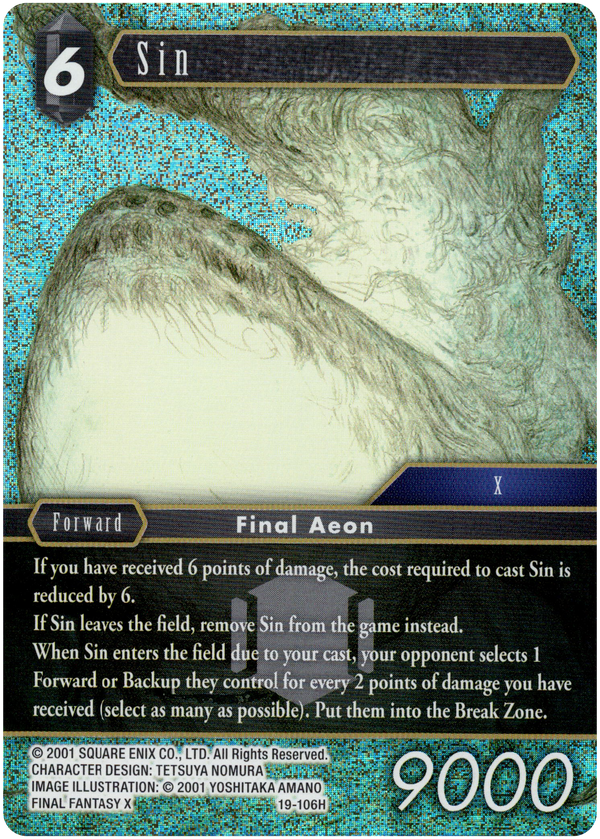 Sin - 19-106H - From Nightmares - Foil - Card Cavern