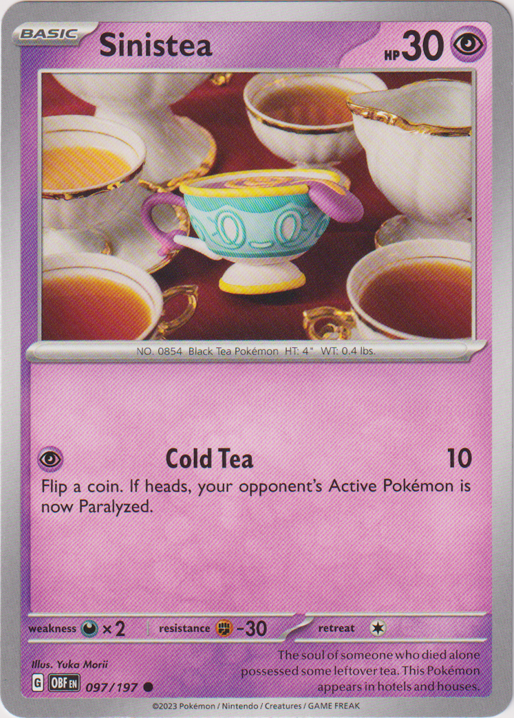 Sinistea - 097/197 - Obsidian Flames - Card Cavern
