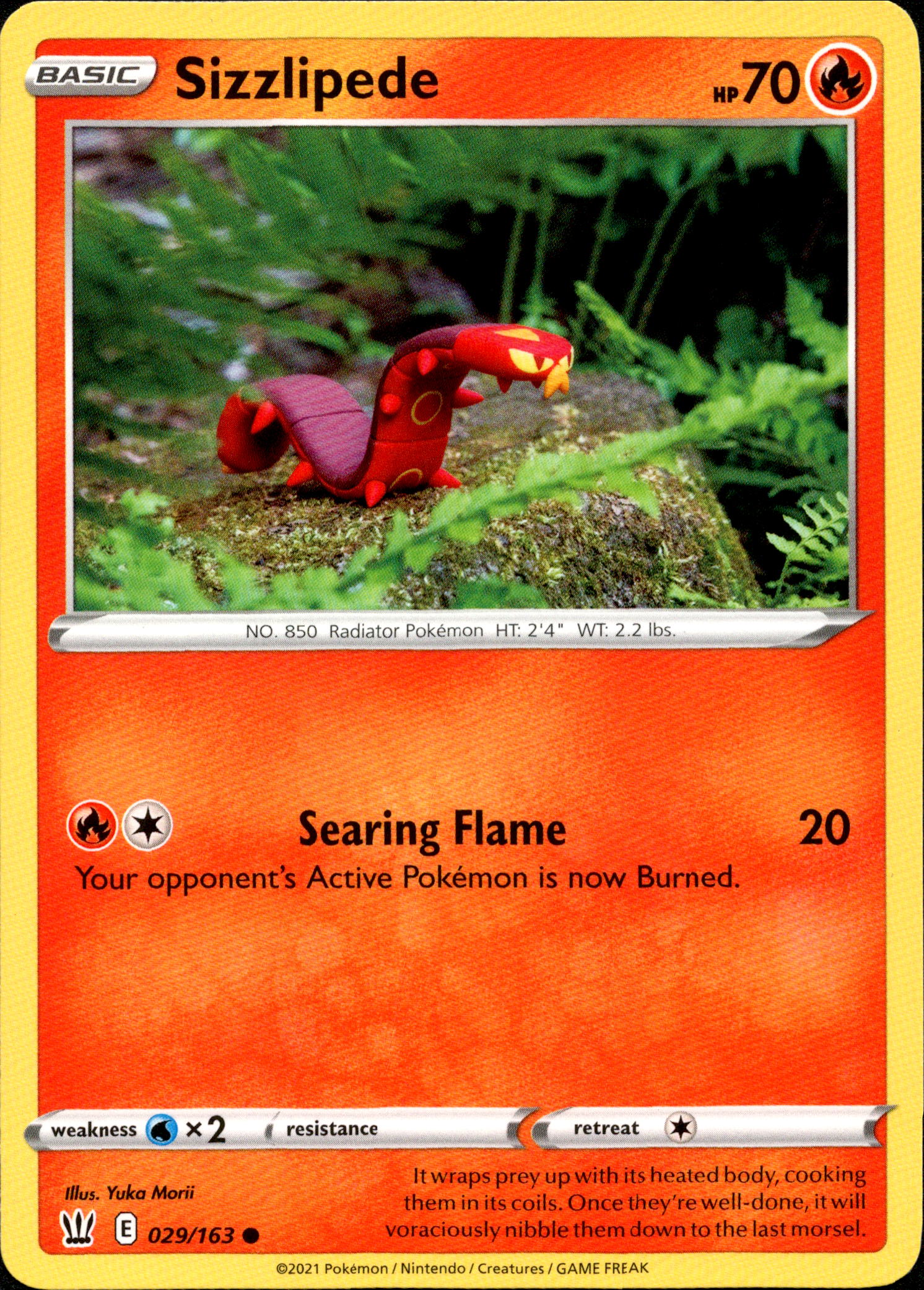 Sizzlipede - 029/163 - Battle Styles - Card Cavern
