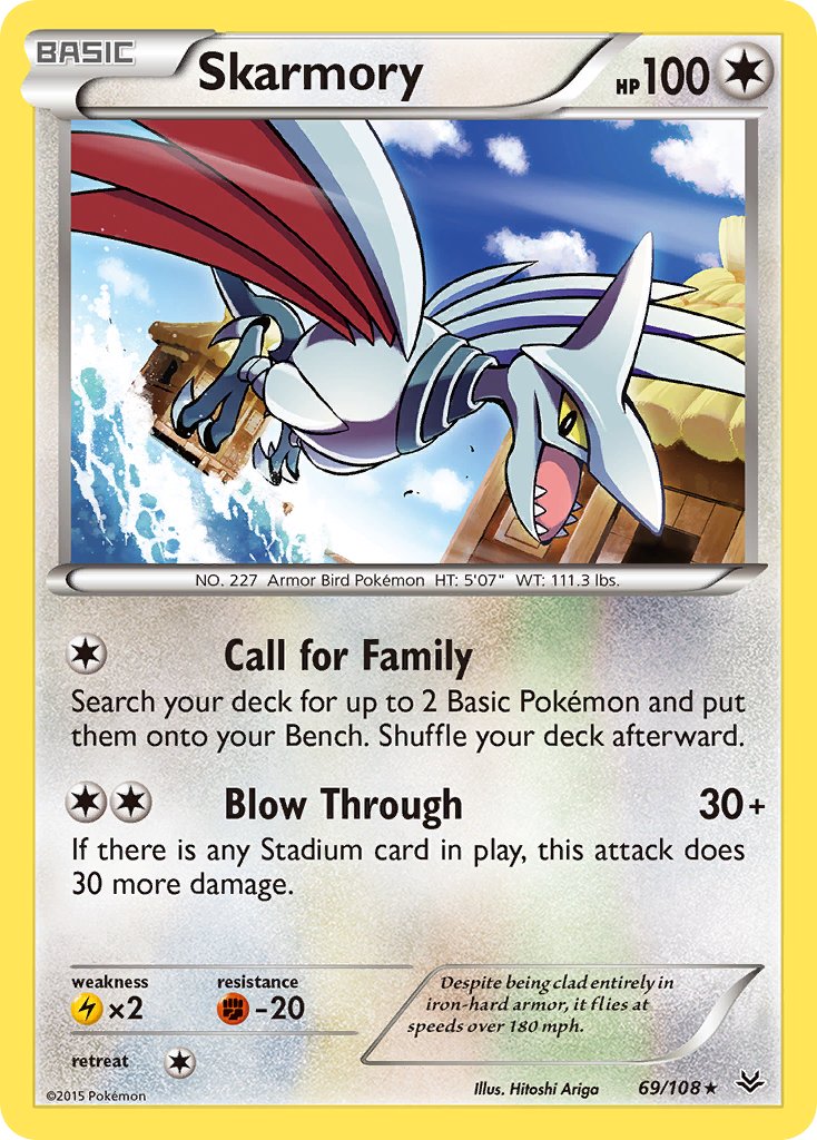 Skarmory - 69/108 - Roaring Skies - Card Cavern