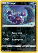 Skorupi - 121/202 - Sword & Shield - Reverse Holo - Card Cavern