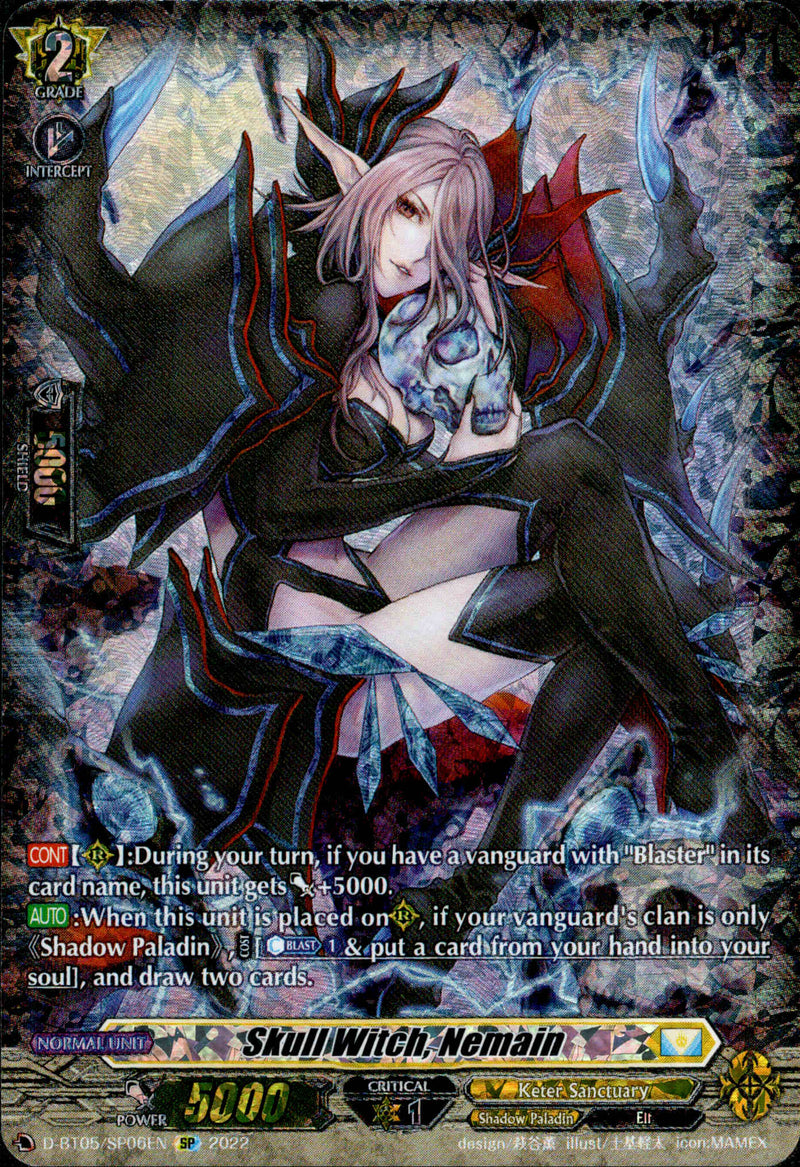 Skull Witch, Nemain - D-BT05/SP06 - Triumphant Return of the Brave Heroes - Card Cavern
