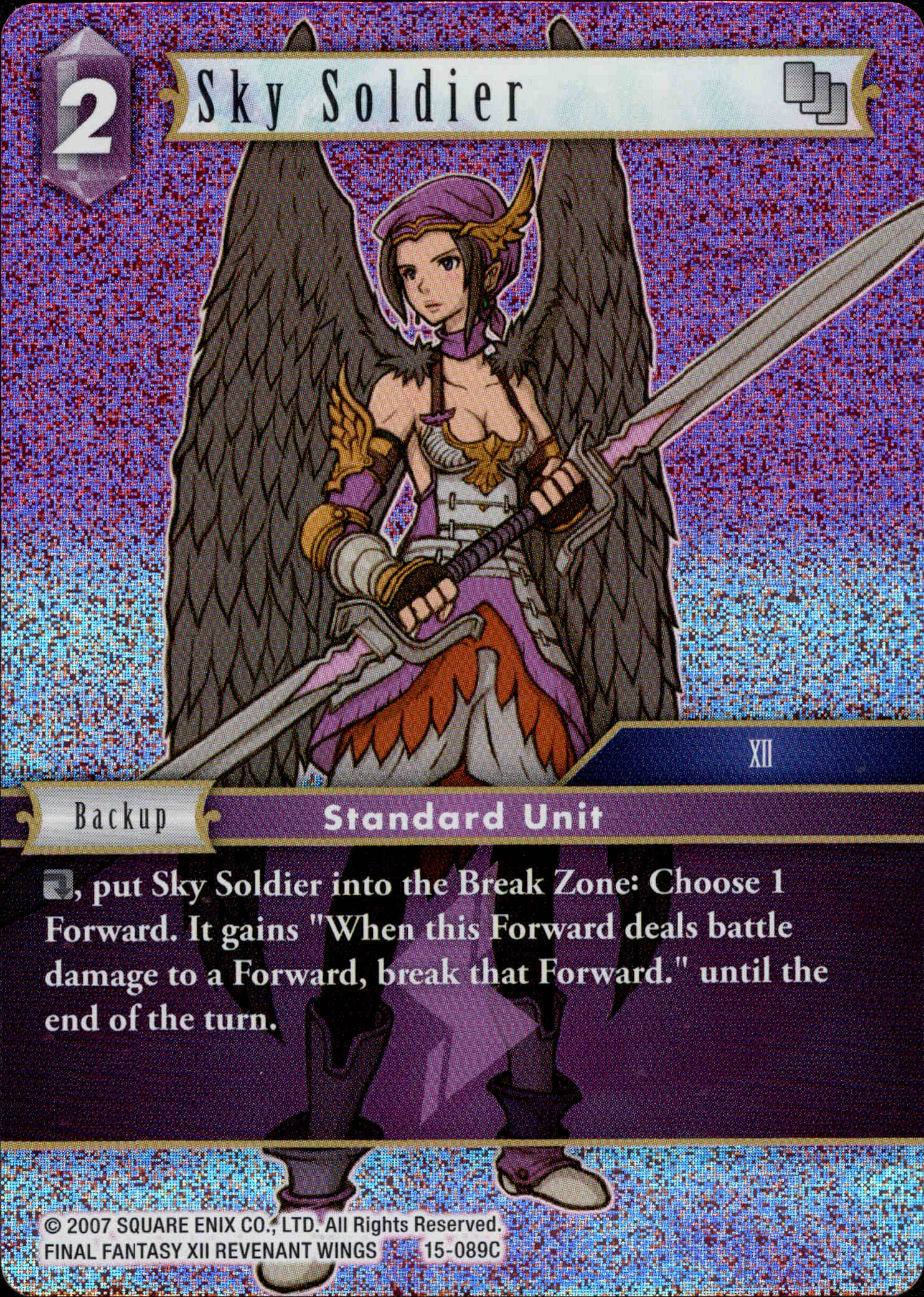 Sky Soldier - 15-089C - Crystal Dominion - Foil - Card Cavern