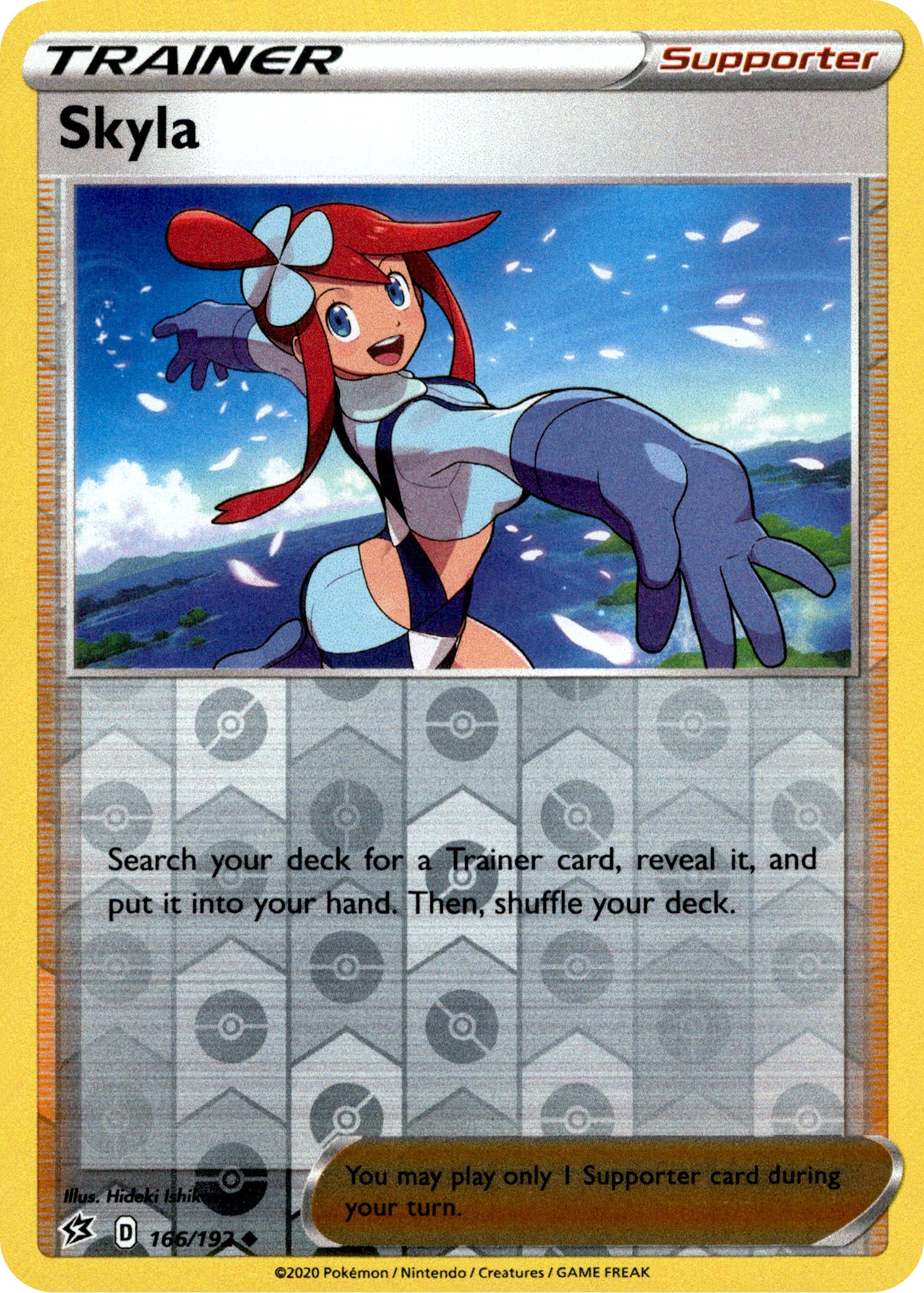 Skyla - 166/192 - Rebel Clash - Reverse Holo - Card Cavern