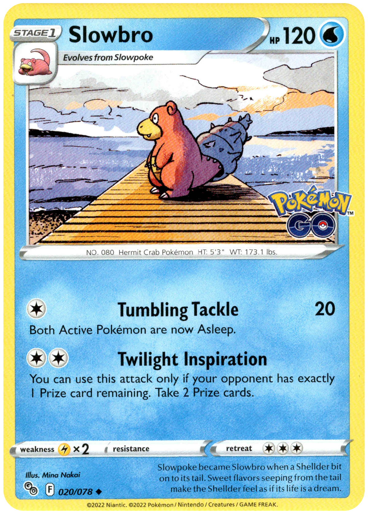 Slowbro - 020/078 - Pokemon Go - Card Cavern