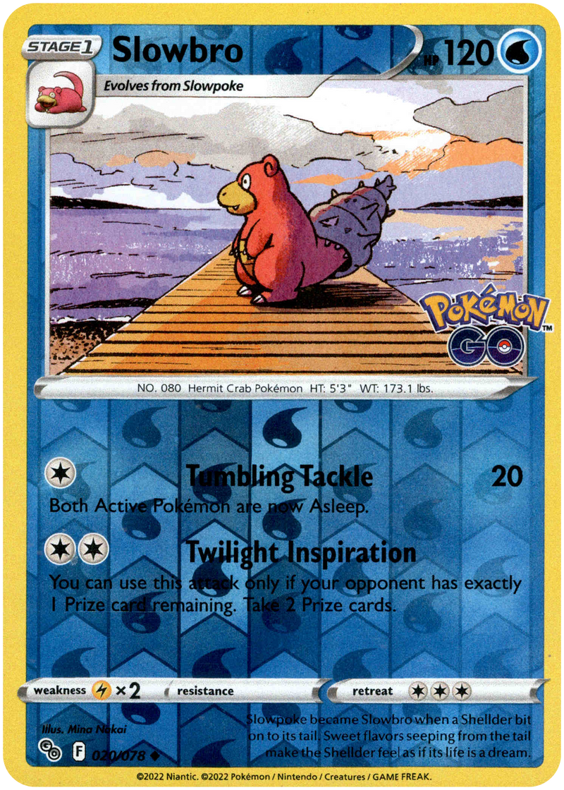 Slowbro - 020/078 - Pokemon Go - Reverse Holo Card Cavern Trading Cards, LLC Slowbro - 020/078 - Pokemon Go - Reverse Holo Card Cavern Trading Cards, LLC