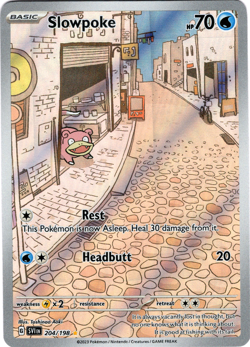 Slowpoke - 204/198 - Scarlet & Violet - Holo - Card Cavern