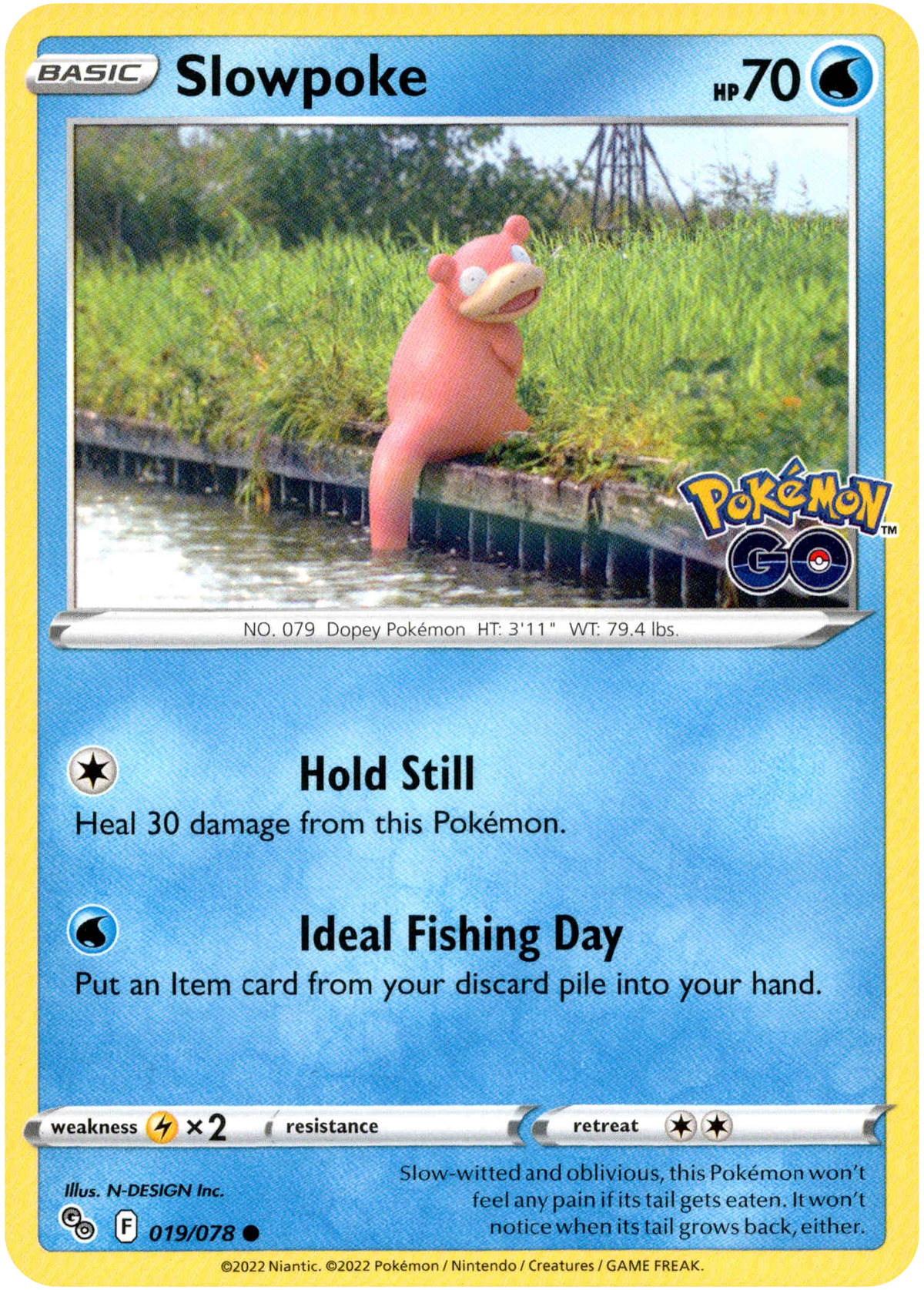 Slowpoke - 019/078 - Pokemon Go - Card Cavern