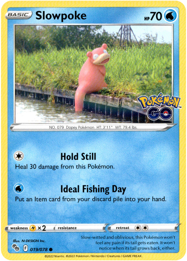 Slowpoke - 019/078 - Pokemon Go - Card Cavern