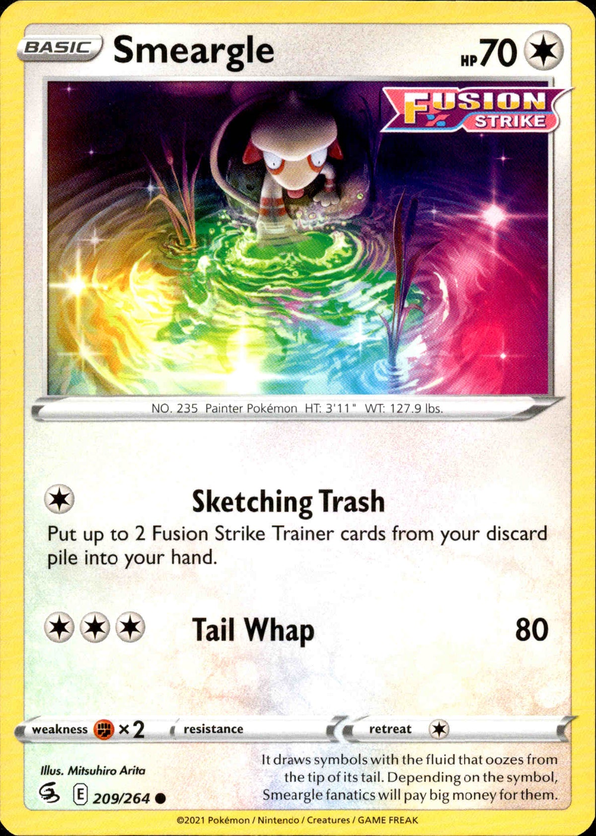 Smeargle - 209/264 - Fusion Strike - Card Cavern
