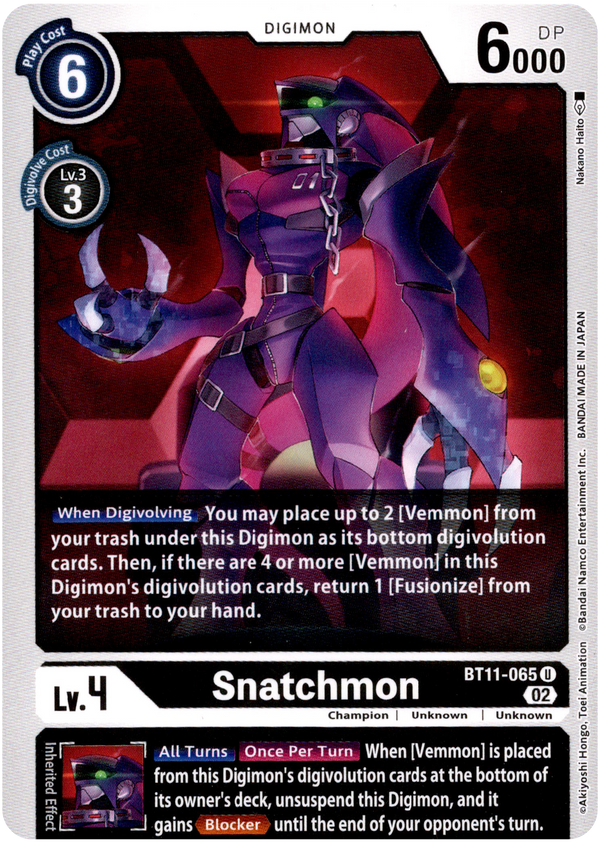 Snatchmon - BT11-065 U - Dimensional Phase - Card Cavern