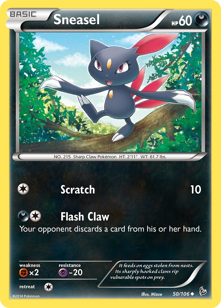 Sneasel - 50/106 - Flashfire - Card Cavern