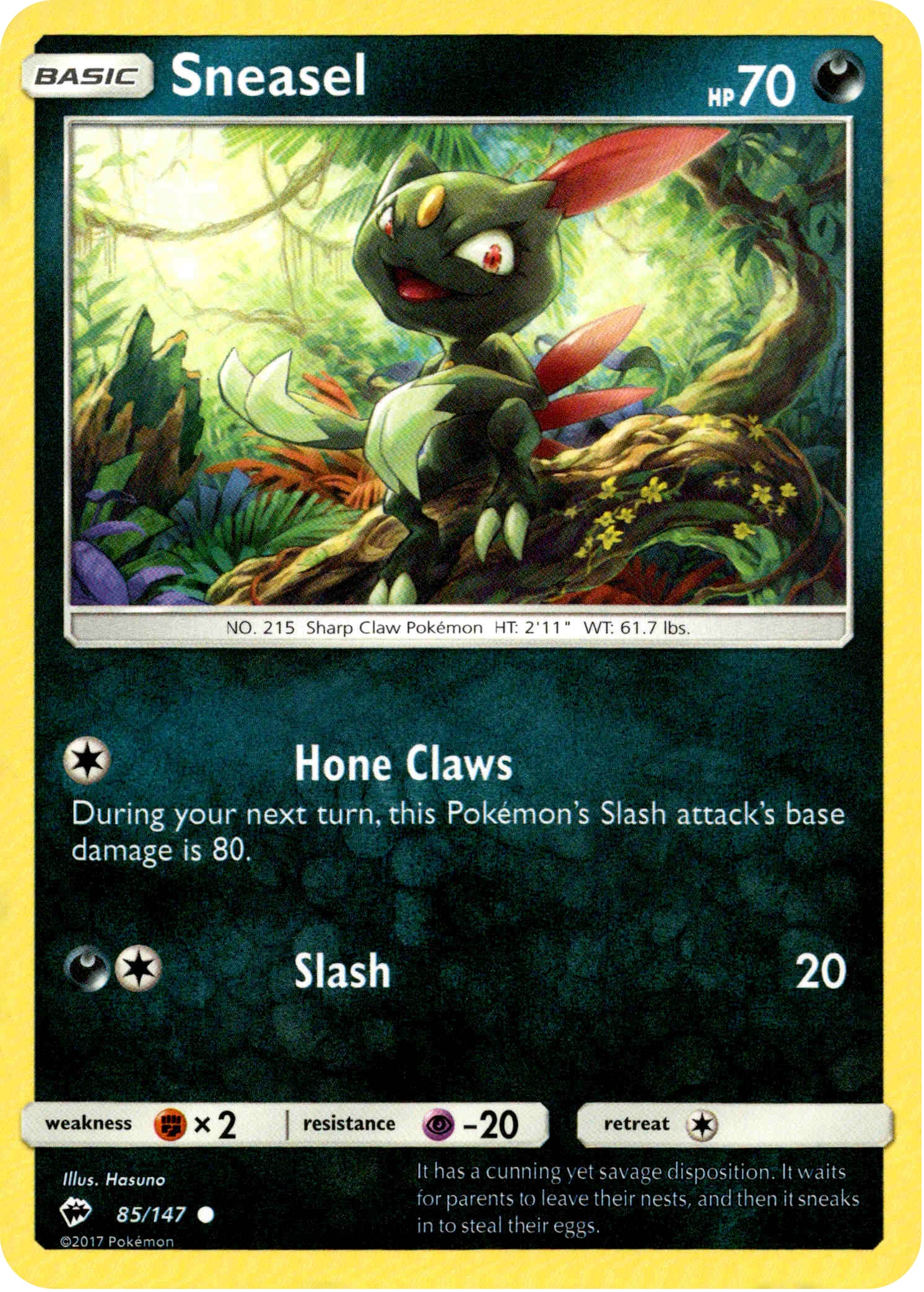 Sneasel - 85/147 - Burning Shadows - Card Cavern