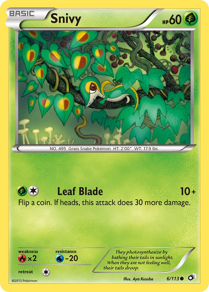 Snivy - 6/113 - Legendary Treasures - Card Cavern