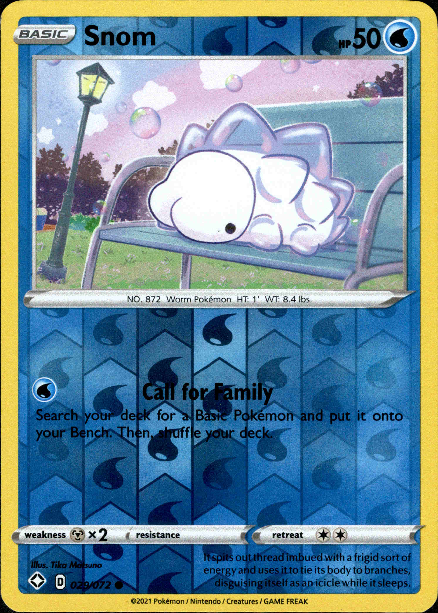 Snom - 029/072 - Shining Fates - Reverse Holo - Card Cavern