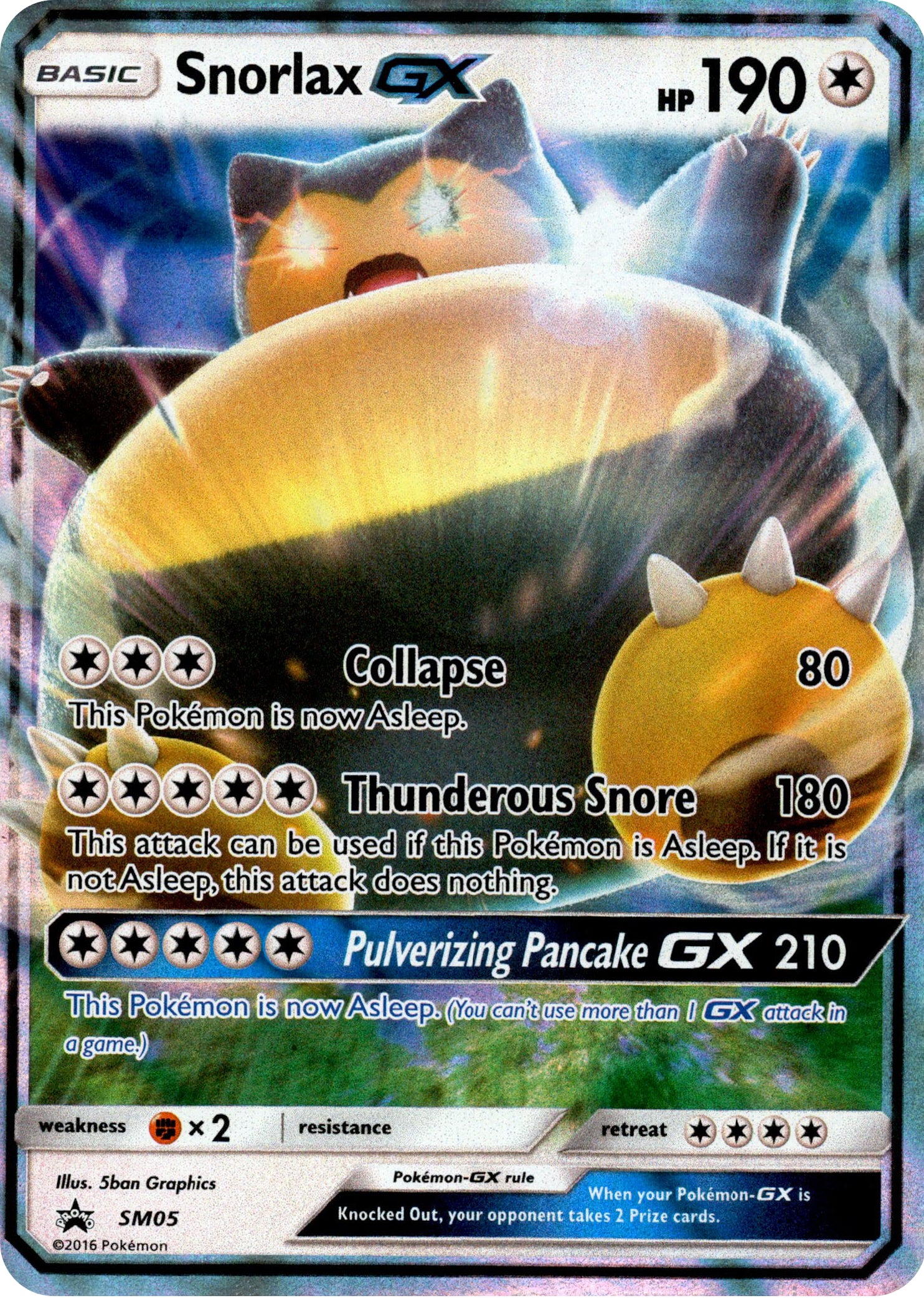 Snorlax GX - SM05 - Sun & Moon Promo - Card Cavern