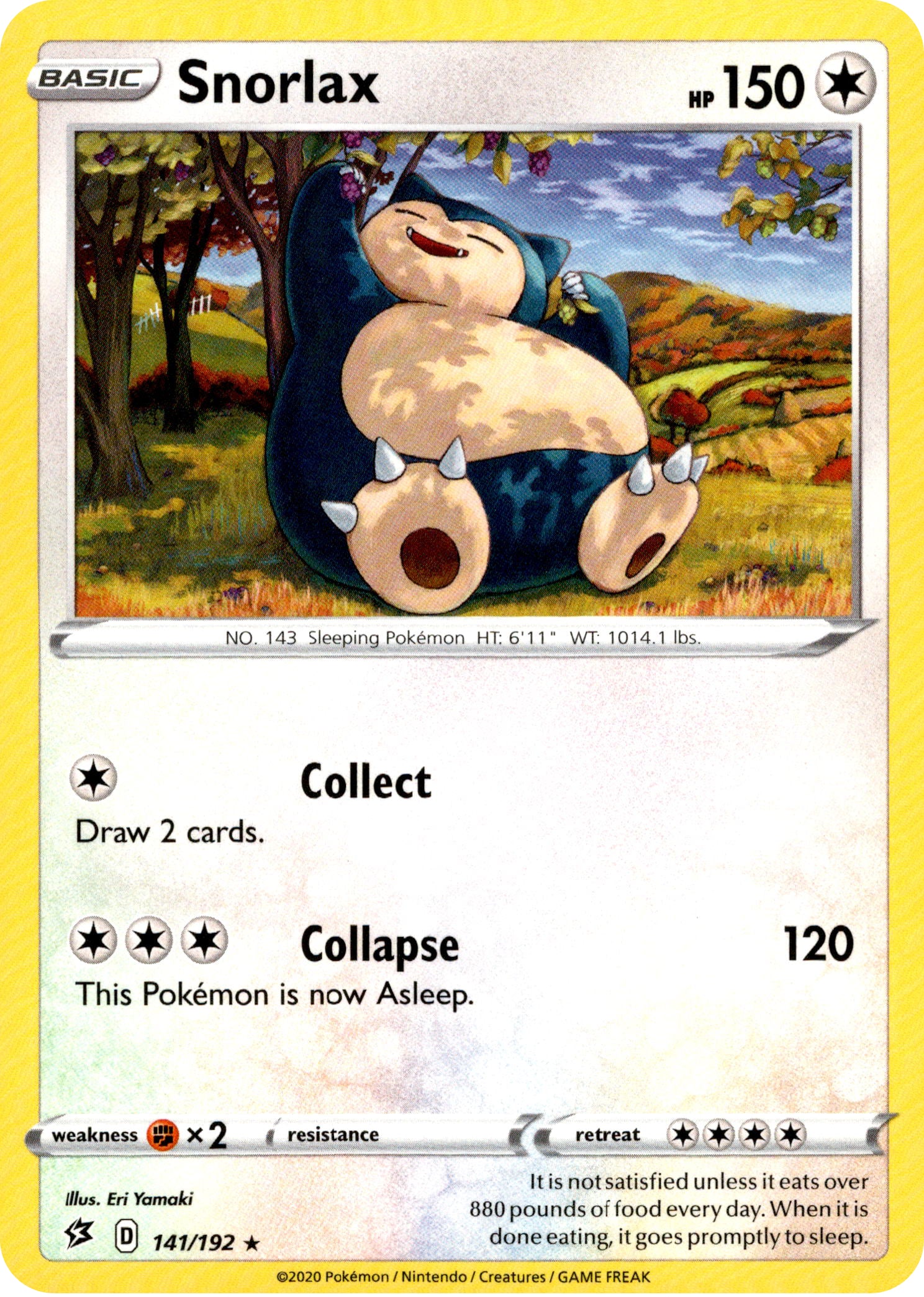 Snorlax - 141/192 - Rebel Clash - Card Cavern