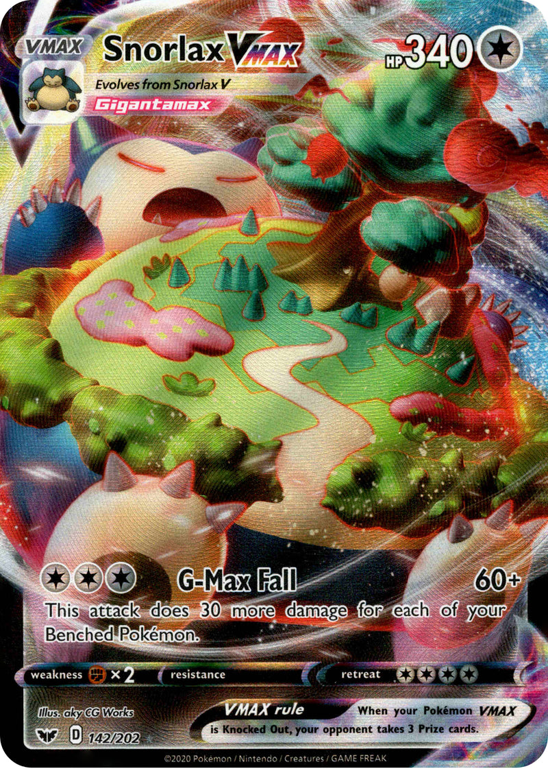CARTE POKEMON SNORLAX Vmax 142/202 | Spada E Scudo Italiano | Near Mint EUR 21,00 - IT - Foto 11