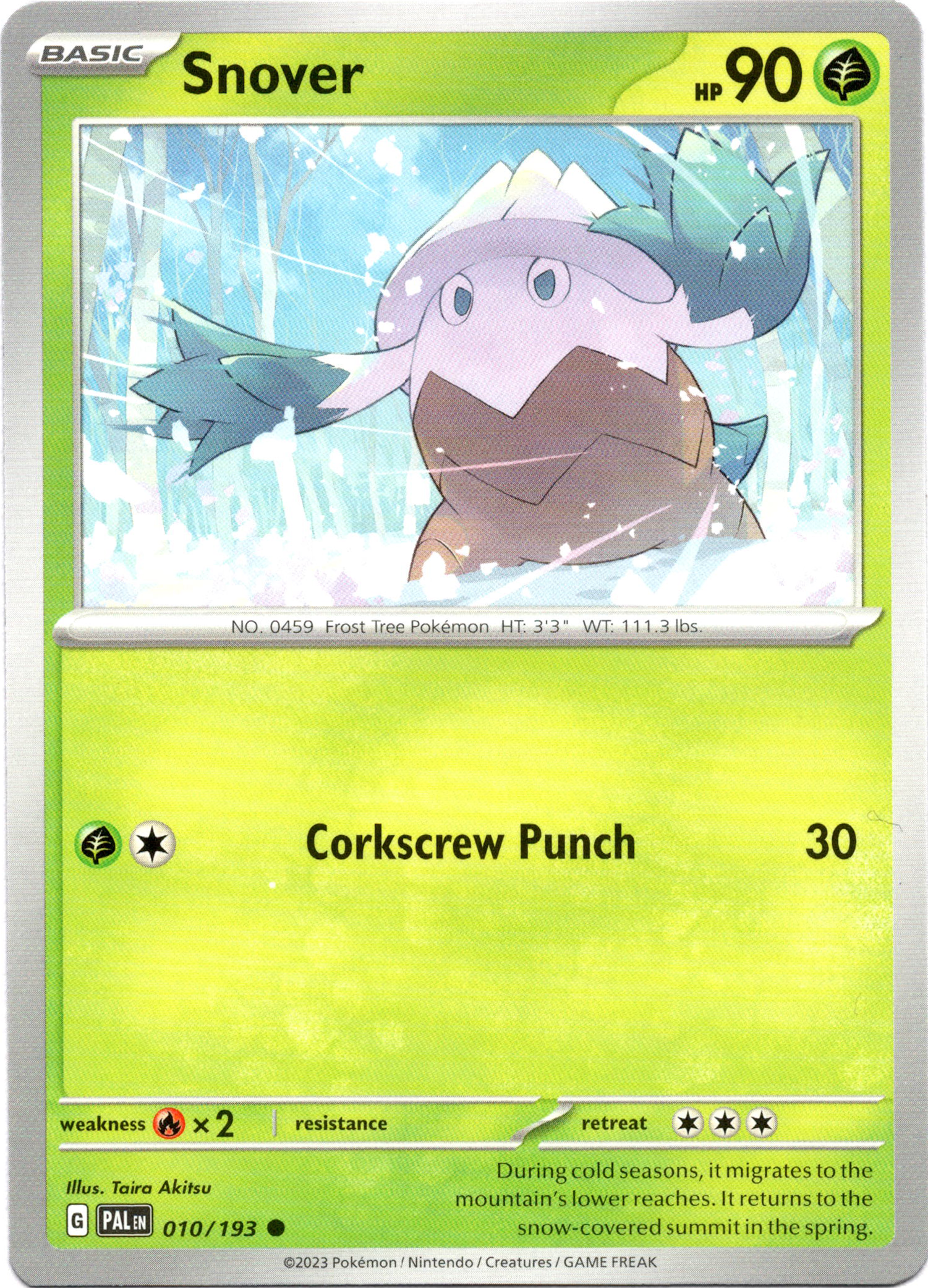 Snover - 010/193 - Paldea Evolved - Card Cavern