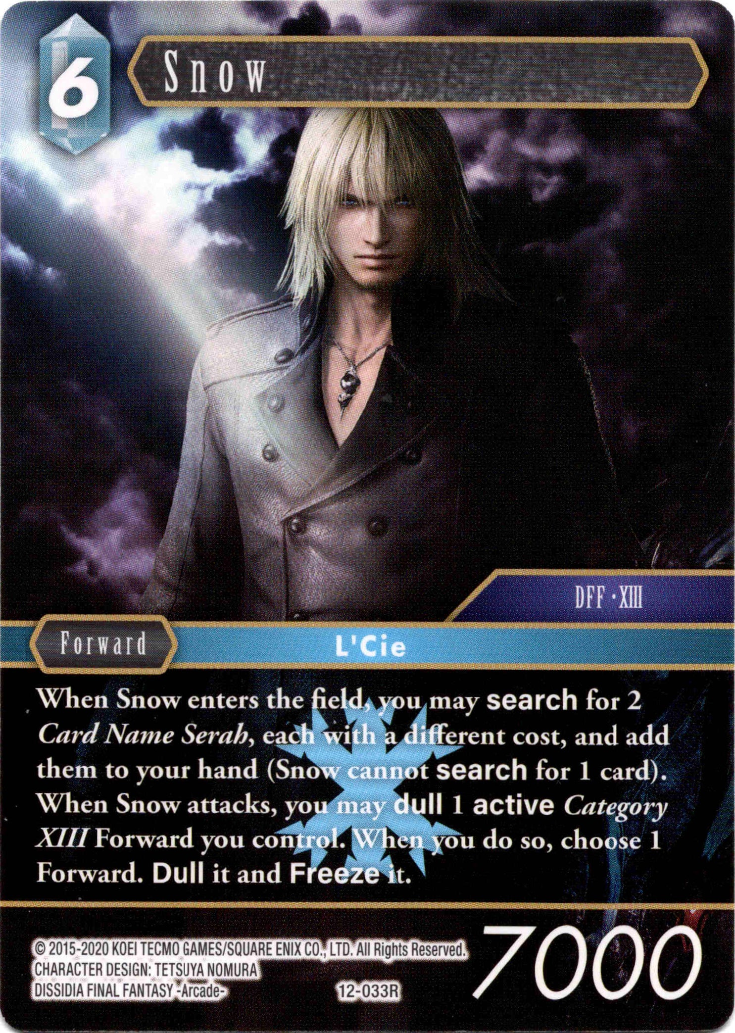Snow - 12-033R - Opus XII - Card Cavern