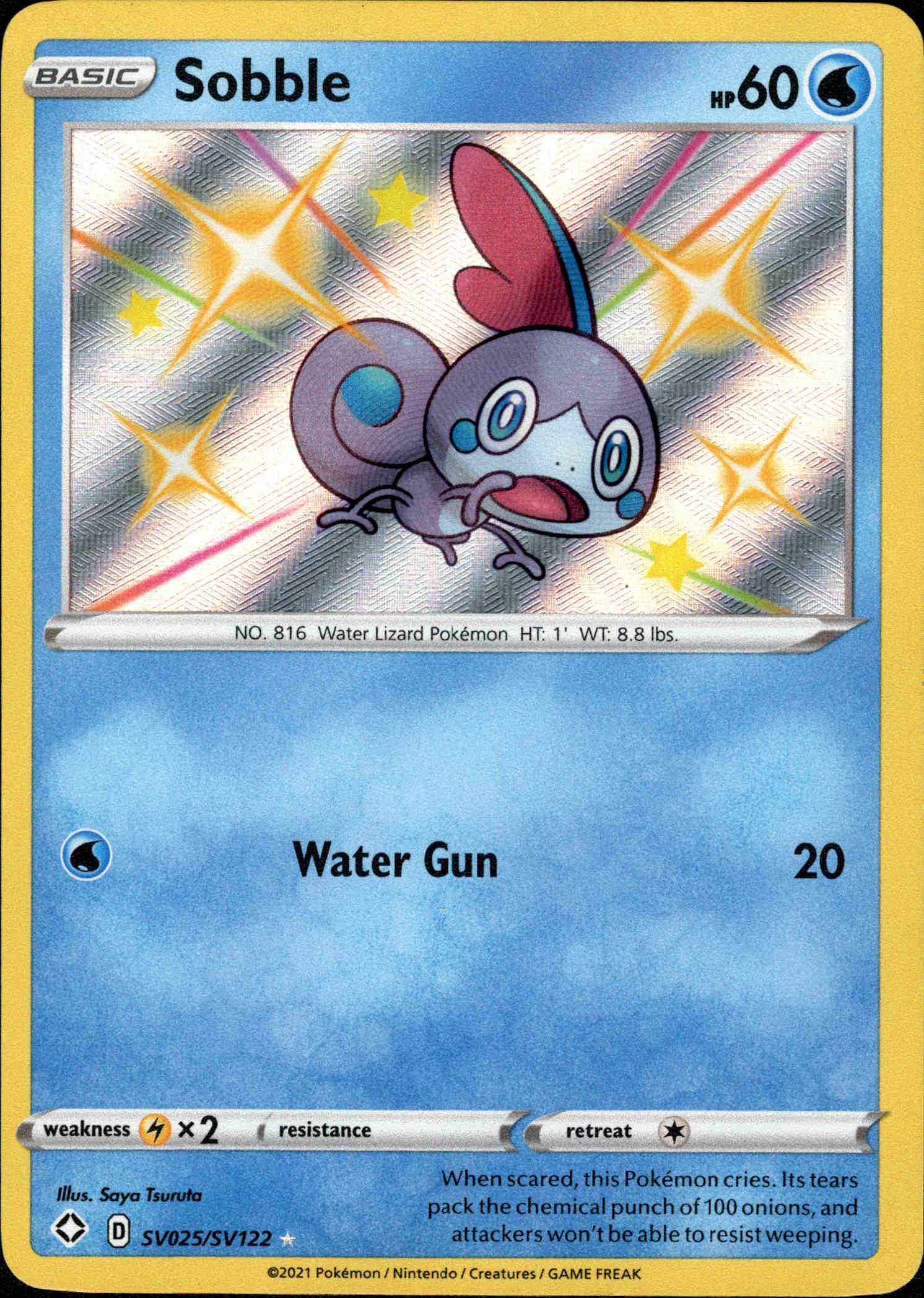 Sobble - SV025/SV122 - Shining Fates - Holo - Card Cavern