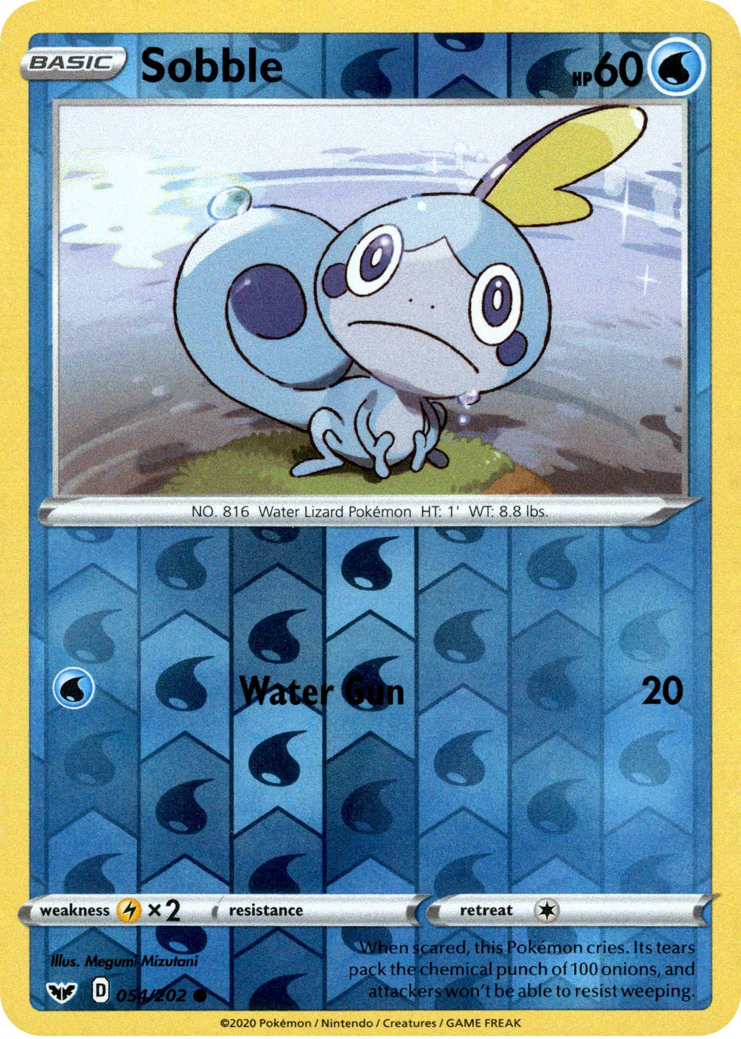 Sobble - 54/202 - Sword & Shield - Reverse Holo - Card Cavern