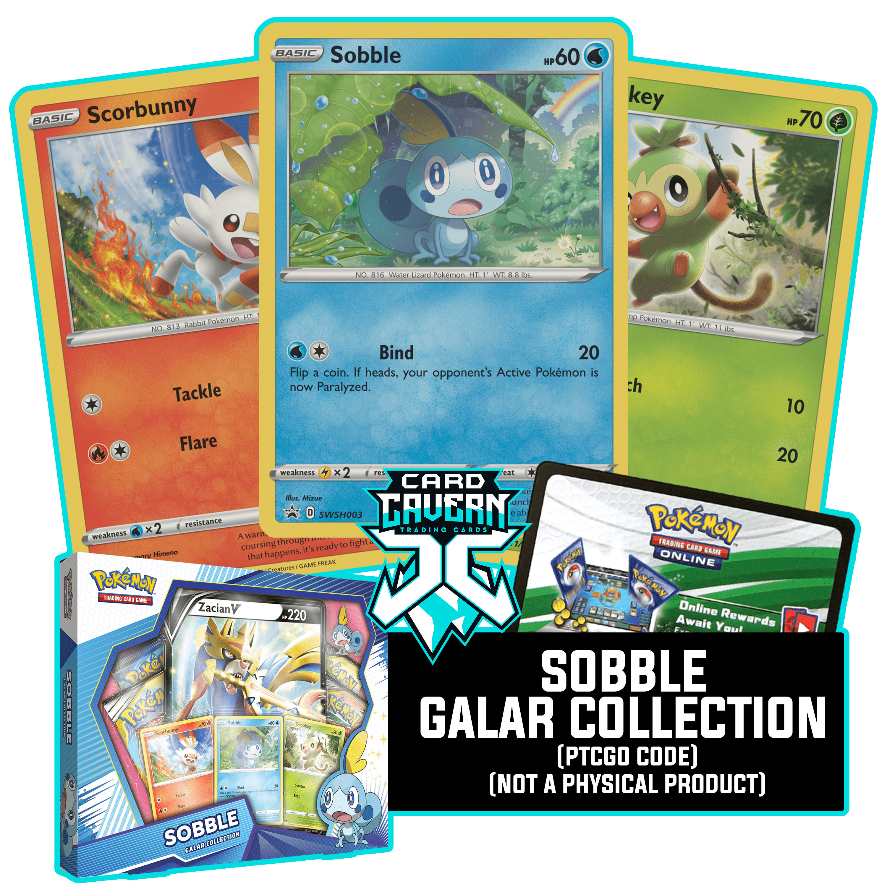 Sobble Galar Collection PTCGO Code - Card Cavern