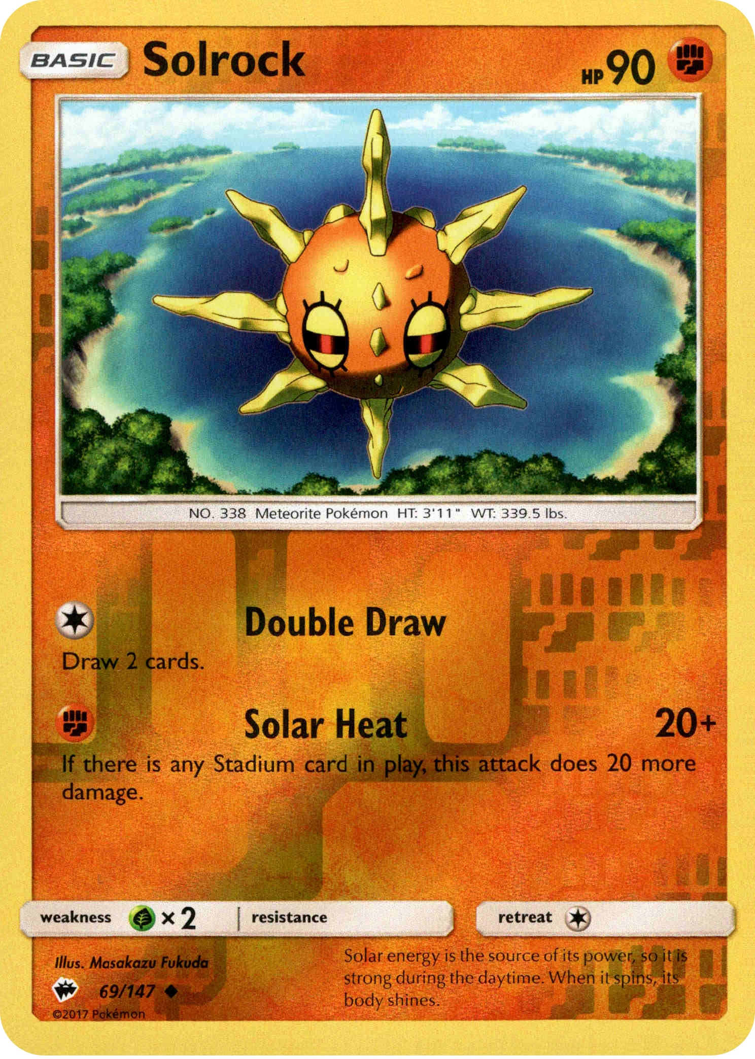 Solrock - 69/147 - Burning Shadows - Reverse Holo - Card Cavern