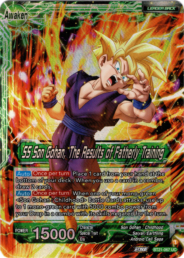 Son Gohan // SS Son Gohan, The Results of Fatherly Training - BT21-067 - Wild Resurgence - Foil - Card Cavern