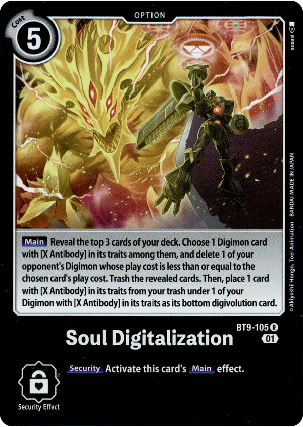 Soul Digitalization - BT9-105 R - X Record - Foil - Card Cavern