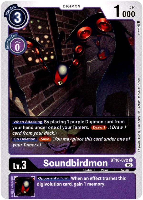 Soundbirdmon - BT10-072 C - Xros Encounter - Card Cavern