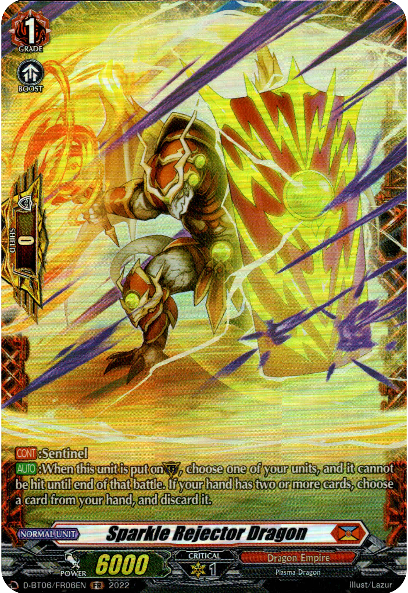 Sparkle Rejector Dragon - D-BT06/FR06EN - Blazing Dragon Reborn - Card Cavern