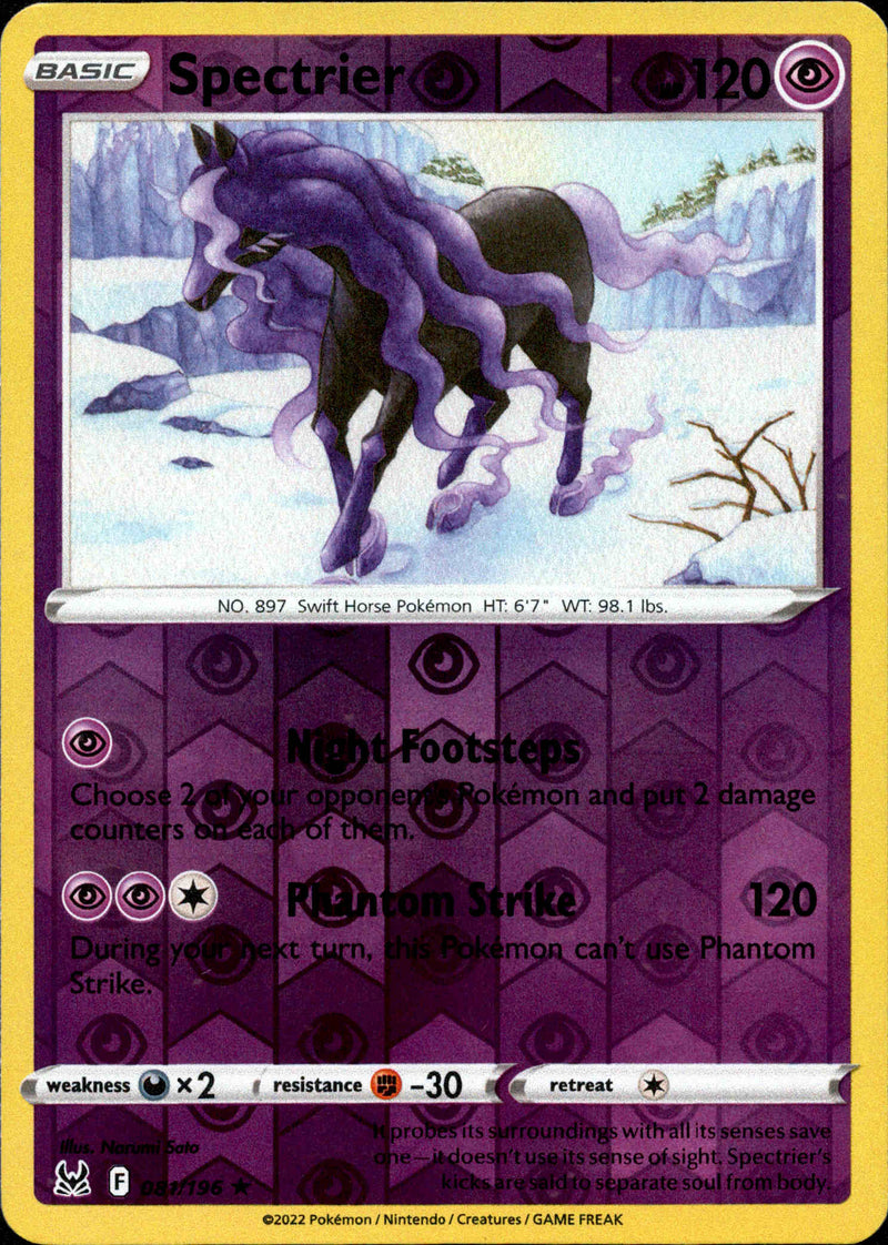 spectrier pokemon card Spectrier - 081/196 - Lost Origin