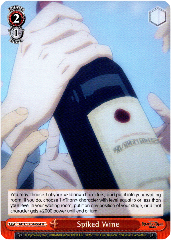 Spiked Wine - AOT/SX04-064 U - Card Cavern