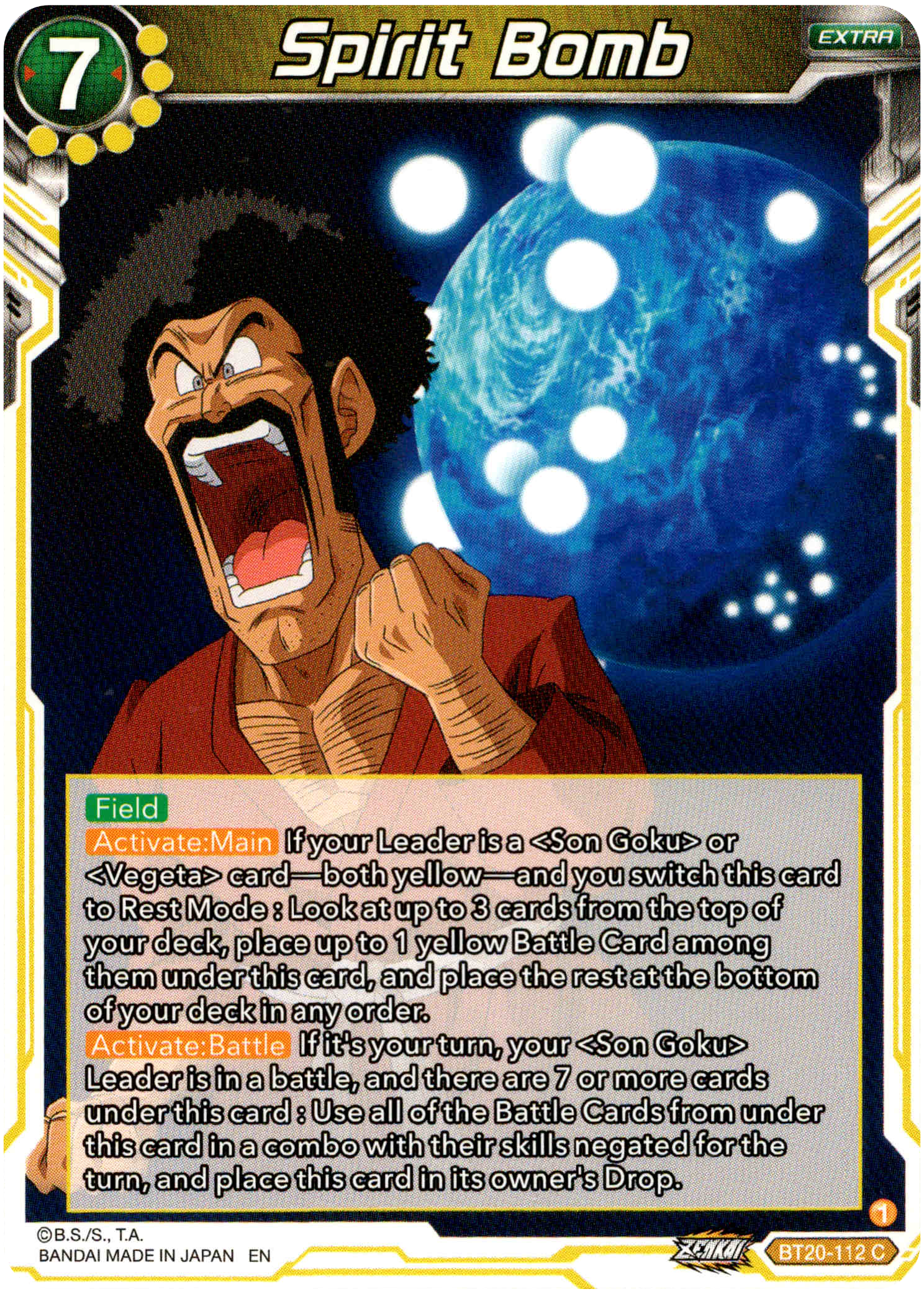Spirit Bomb - BT20-112 C - Power Absorbed - Card Cavern