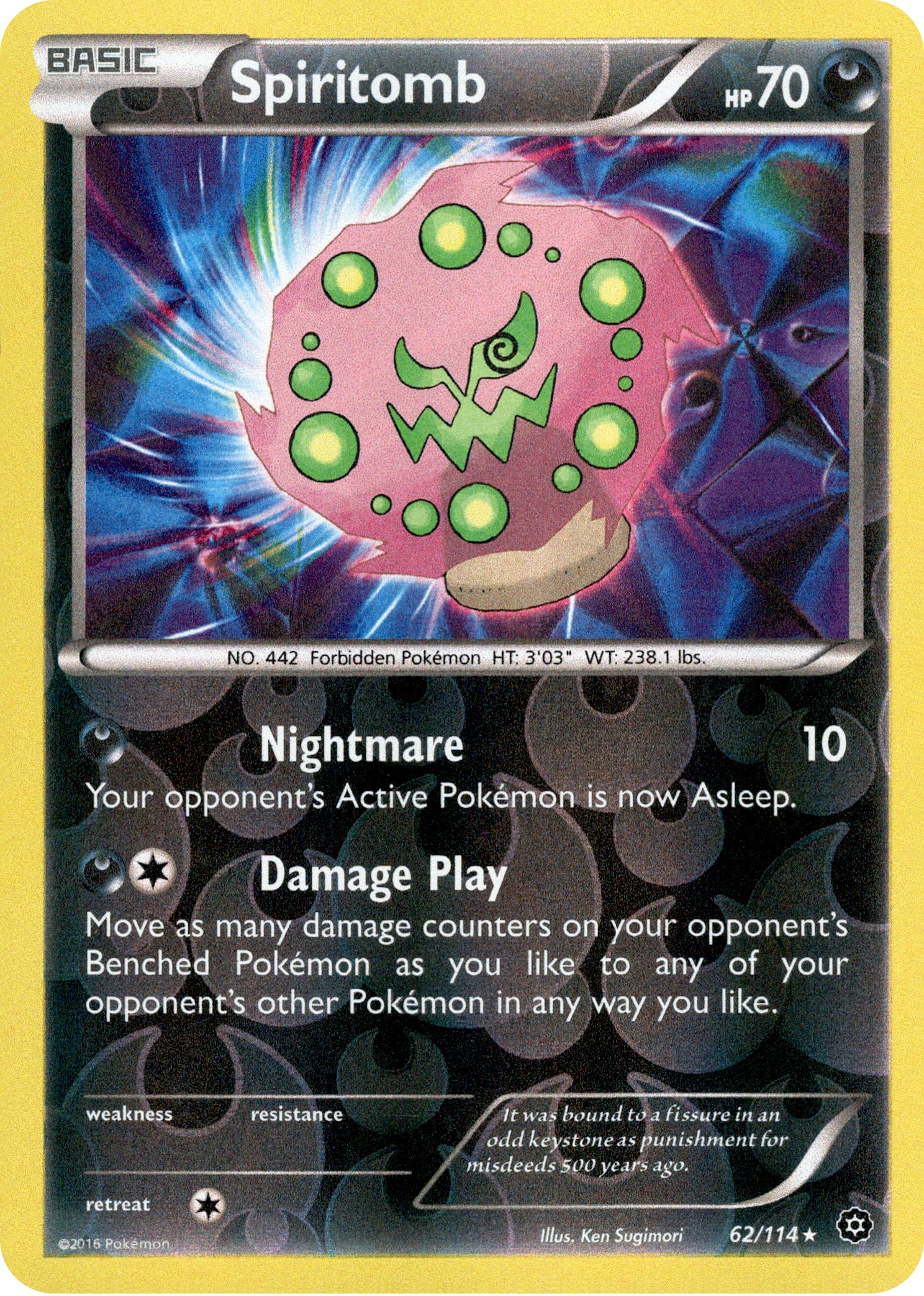 Spiritomb - 62/114 - Steam Siege - Reverse Holo - Card Cavern