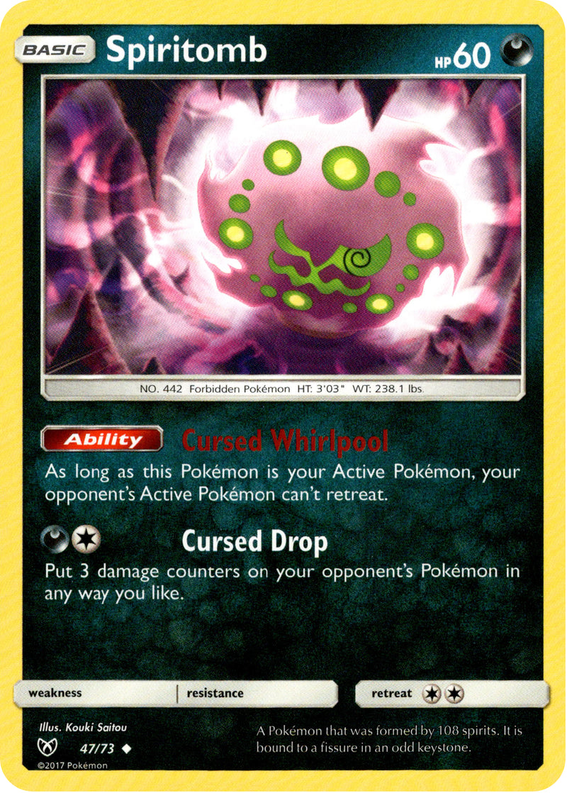 cursed pokemon cards Spiritomb - 47/73