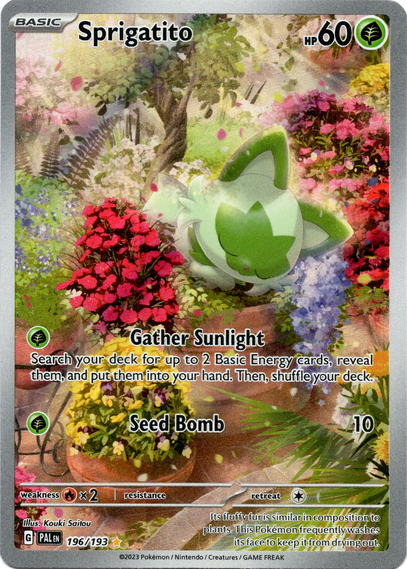 Sprigatito - 196/193 - Paldea Evolved - Holo – Card Cavern Trading ...