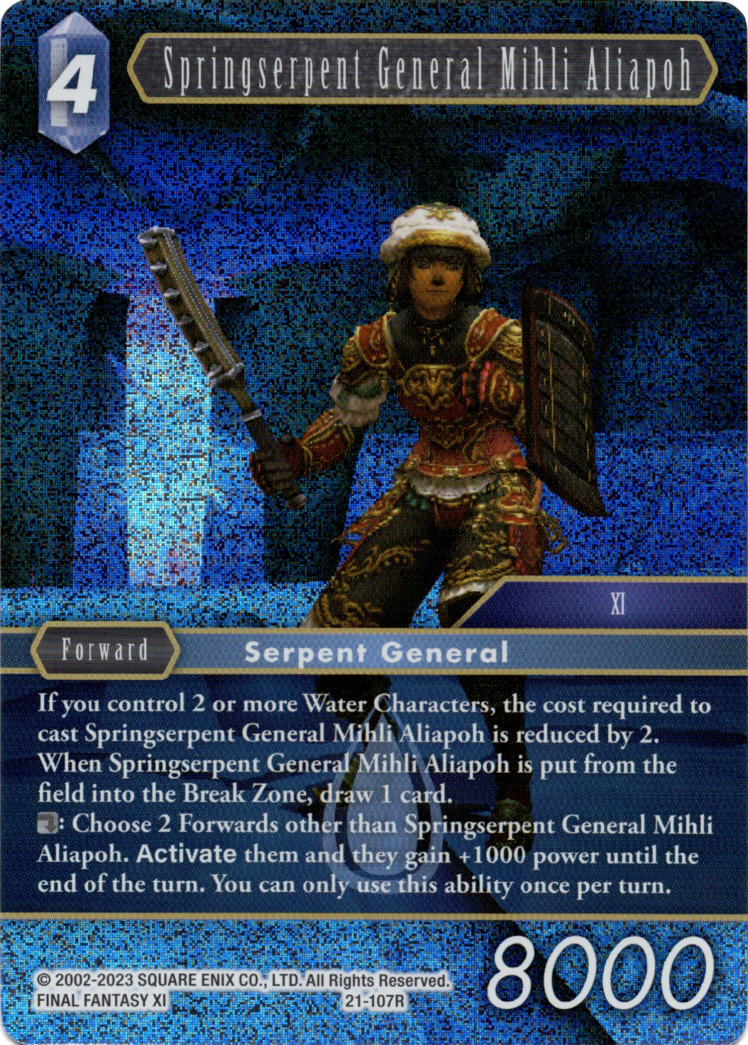 Springserpent General Mihli Aliapoh - 21-107R - Beyond Destiny - Foil - Card Cavern