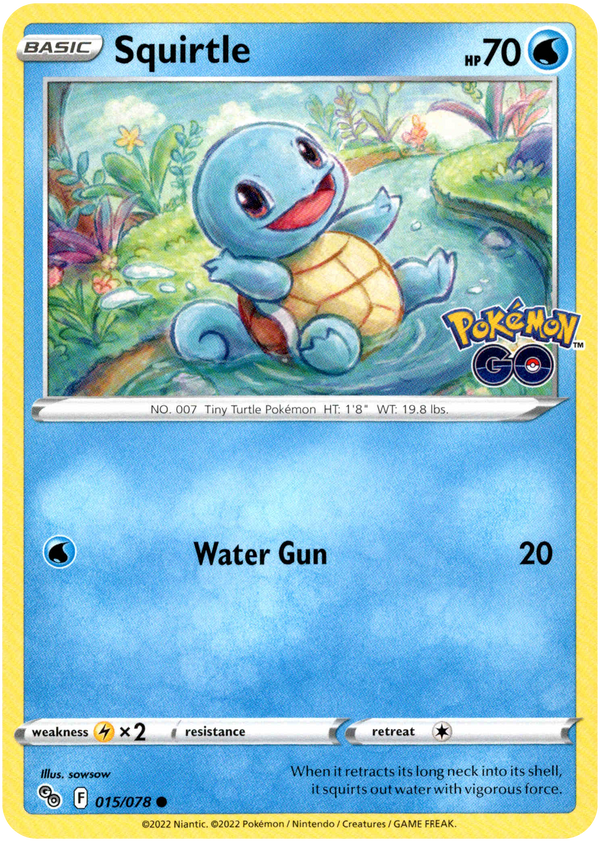 Squirtle - 015/078 - Pokemon Go - Card Cavern