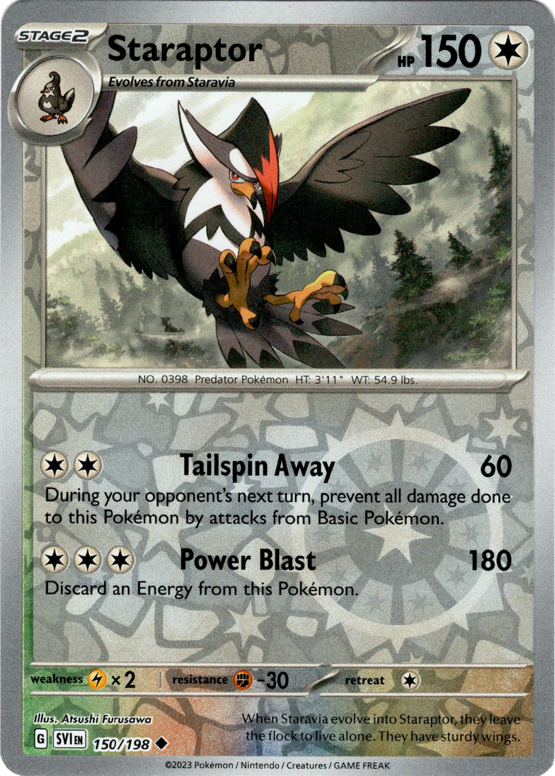 pokemon staraptor card Staraptor - 150/198 - Scarlet & Violet