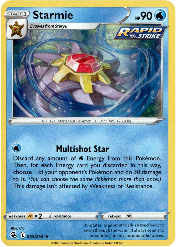 Starmie - 053/264 - Fusion Strike - Holo - Card Cavern