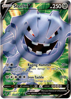 Steelix V Full Art - 176/185 - Vivid Voltage - Holo - Card Cavern