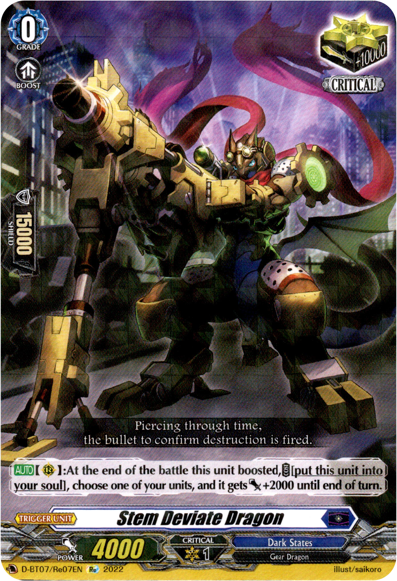 Stem Deviate Dragon - D-BT07/Re07EN - Raging Flames Against Emerald Storm - Card Cavern