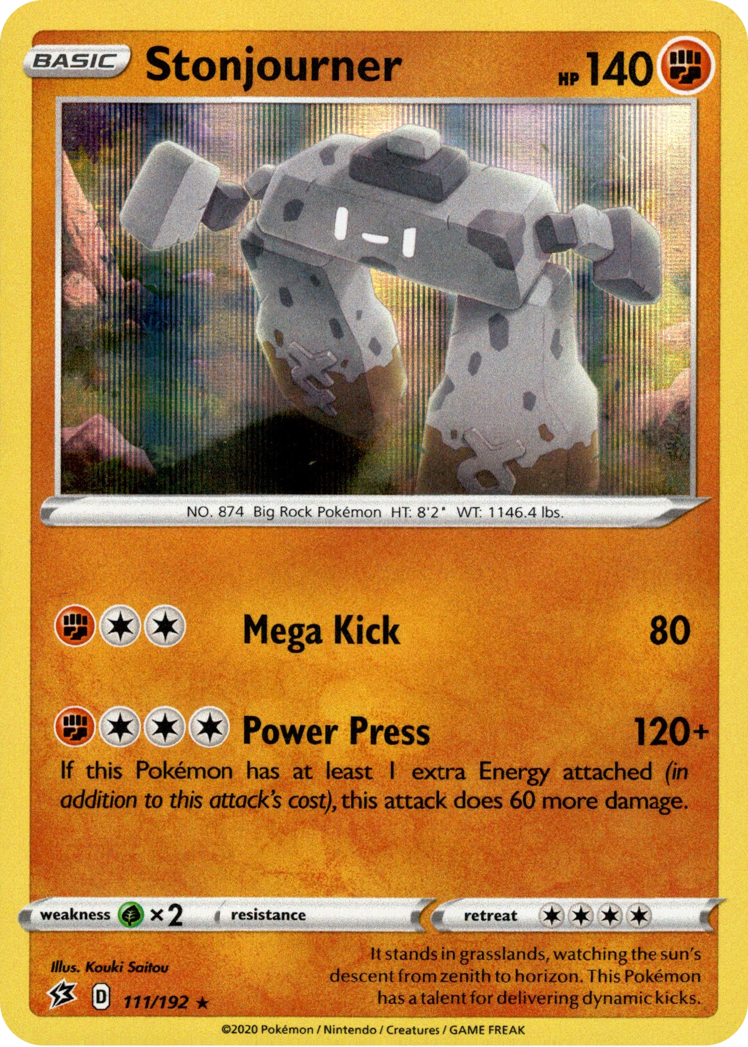 Stonjourner - 111/192 - Rebel Clash - Holo - Card Cavern